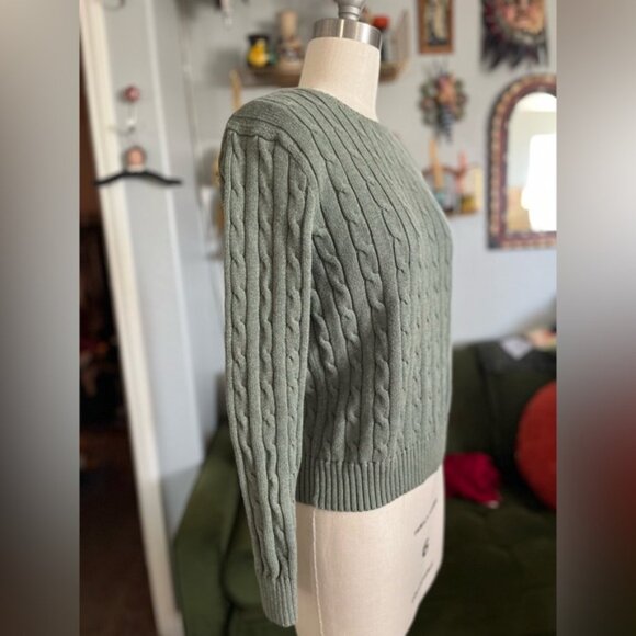 Polo Ralph Lauren Cable knit cotton crewneck Sweater - Picture 3 of 8